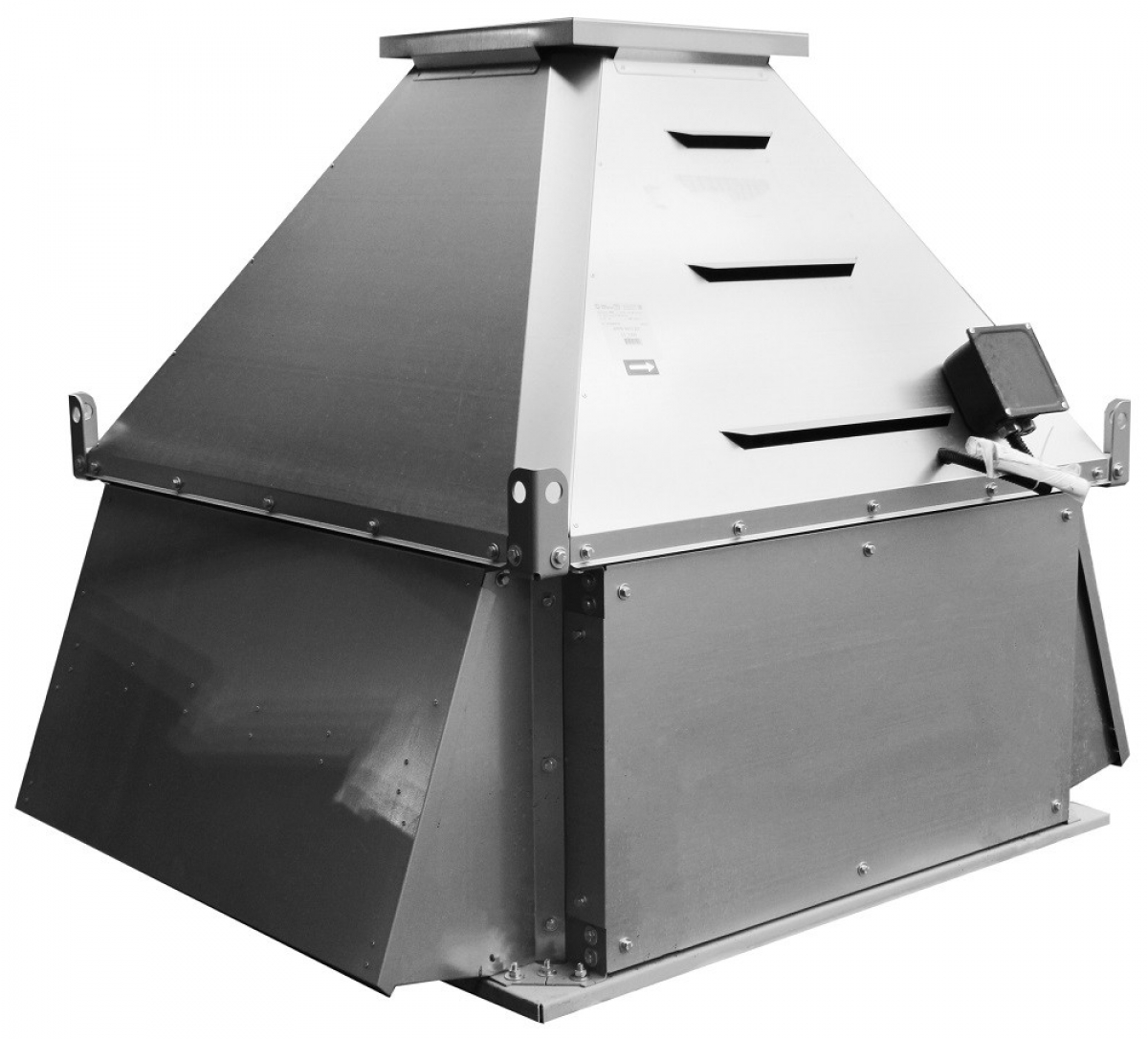 короб крышный для вентиляторов дымоудаления 190 225 мм